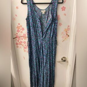 S.Roberts Floral V-Neck Maxi Dress